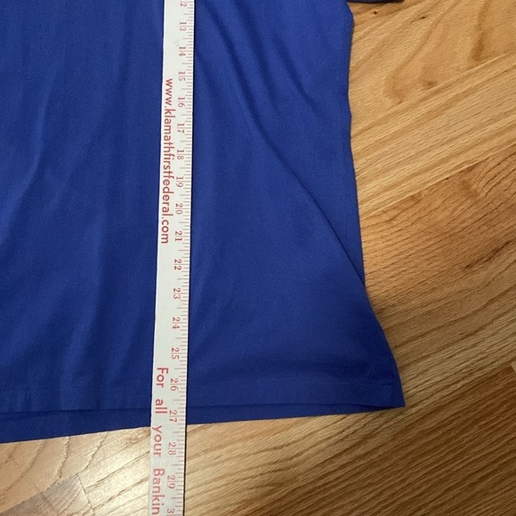 Ralph Lauren Sport T-Shirt Womens XL Periwinkle V neck 100% Cotton Quiet Luxury - Picture 7 of 8